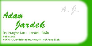 adam jardek business card